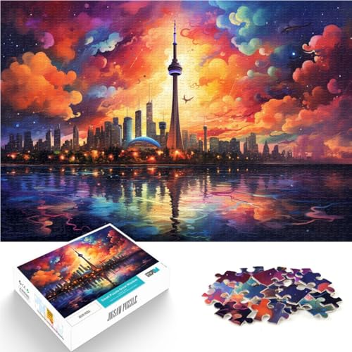 Puzzle für Erwachsene, 1000 Teile, tolle Bunte Stadt, Spaß für die ganze Familie, 50x75 cm, lustige Puzzles für Teenager ab 14 Jahren Puzzle für Erwachsene, 1000 Teile, tolle Bunte Stadt, Spaß für die ganze Familie, 50x75 cm, lustige Puzzles für Teenager ab 14 Jahren von SYUNFEI