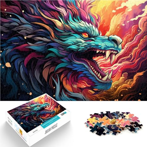Puzzle für Erwachsene, 1000 Teile, Drachen-Puzzle, Lernspiel, Herausforderung, Spielzeug, Analyse und Logik,38x52cm, geeignet für Jugendliche ab 14 Jahren Puzzle für Erwachsene, 1000 Teile, Drachen-Puzzle, Lernspiel, Herausforderung, Spielzeug, Analyse und Logik,38x52cm, geeignet für Jugendliche ab 14 Jahren von SYUNFEI