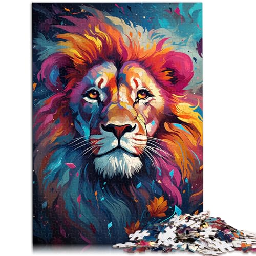 Puzzle für Erwachsene, Farbmalerei, Löwe, Puzzle für Erwachsene, 2000 Teile, 27.56 in x39.37 in, Graukartenpuzzle, einzigartige Geburtstags Puzzle für Erwachsene, Farbmalerei, Löwe, Puzzle für Erwachsene, 2000 Teile, 27.56 in x39.37 in, Graukartenpuzzle, einzigartige Geburtstags von SYUNFEI