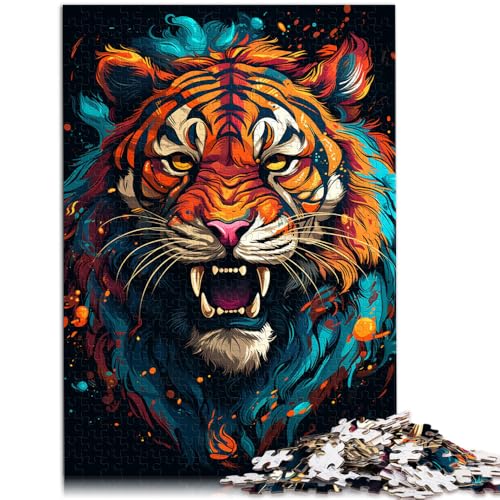 Puzzle 1000 Teile für Erwachsene, Farbiger Tiger, 19,7 x 29,5 Zoll, Weihnachtspuzzle-Geschenke für Teenager ab 14 Jahren Puzzle 1000 Teile für Erwachsene, Farbiger Tiger, 19,7 x 29,5 Zoll, Weihnachtspuzzle-Geschenke für Teenager ab 14 Jahren von SYUNFEI