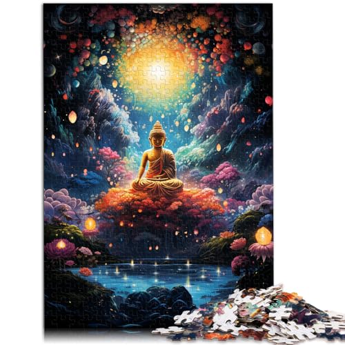 Puzzle für Erwachsene, Galaxie, Buddha-Statue, 1000 Teile, Puzzlespiel, 38x52 cm, Papppuzzles für Kinder ab 14 Jahren, Puzzles für Erwachsene, Geschenke von SYUNFEI