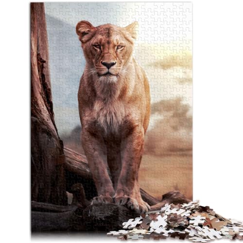 Puzzle für Erwachsene, 1000 Teile, Löwin, für Puzzle-Geschenke, ganze Familie, 26x38cm, für Teenager ab 14 Jahren Puzzle für Erwachsene, 1000 Teile, Löwin, für Puzzle-Geschenke, ganze Familie, 26x38cm, für Teenager ab 14 Jahren von SYUNFEI