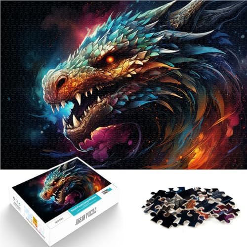 Puzzle für Erwachsene, Planet Drache, 1000 Teile, Puzzle für Erwachsene, 50 x 75 cm, Holzbrett-Puzzles für Erwachsene und Kinder ab 14 Jahren, Puzzles für Erwachsene, Geschenke Puzzle für Erwachsene, Planet Drache, 1000 Teile, Puzzle für Erwachsene, 50 x 75 cm, Holzbrett-Puzzles für Erwachsene und Kinder ab 14 Jahren, Puzzles für Erwachsene, Geschenke von SYUNFEI
