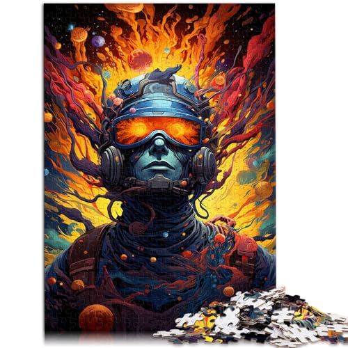 Puzzle für Erwachsene, Weltraumkrieger-Puzzle, 1000 Teile, 50 x 75 cm, Holzbrettpuzzle für Erwachsene und Kinder ab 14 Jahren, Weihnachtspuzzlegeschenke für Frauen von SYUNFEI