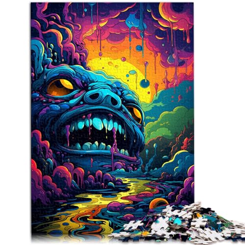 Puzzle für Erwachsene, böses Monster, 1000 Teile, Puzzle für Erwachsene, 50 x 75 cm, Holzbrettpuzzle für Erwachsene und Kinder ab 14 Jahren, tolles Geschenk für Erwachsene von SYUNFEI