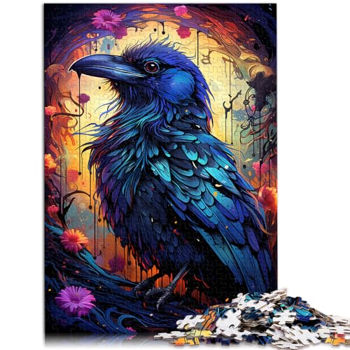 Puzzle für Erwachsene, 1000 Teile, dunkle, mächtige Krähe, Puzzle für Lernspiele, Herausforderung, Spielzeug, Geschenkideen, 19,7 x 29,5 Zoll, für 14-Jährige Puzzle für Erwachsene, 1000 Teile, dunkle, mächtige Krähe, Puzzle für Lernspiele, Herausforderung, Spielzeug, Geschenkideen, 19,7 x 29,5 Zoll, für 14-Jährige von SYUNFEI