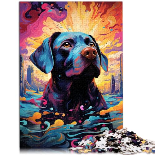 Puzzle für Erwachsene, 1000 Teile, Leuchtend bunter Labrador, pädagogisches Spielzeug, Puzzle zum Stressabbau, Geschenkideen, 26x38cm, für 14-Jährige Puzzle für Erwachsene, 1000 Teile, Leuchtend bunter Labrador, pädagogisches Spielzeug, Puzzle zum Stressabbau, Geschenkideen, 26x38cm, für 14-Jährige von SYUNFEI