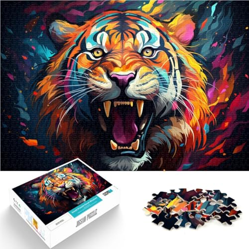Puzzle für Erwachsene 1000 Teile Wütender Tiger Spielzeug Lernspiele Stressabbau 19,7 x 29,5 Zoll ganze Familie Puzzle für Erwachsene 1000 Teile Wütender Tiger Spielzeug Lernspiele Stressabbau 19,7 x 29,5 Zoll ganze Familie von SYUNFEI