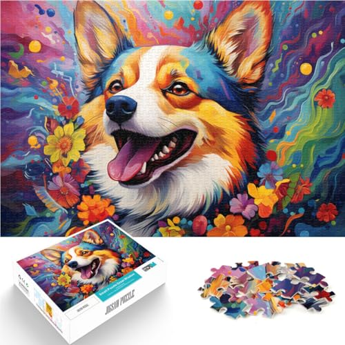 Puzzle für Erwachsene und Kinder, Farbhund, Puzzles für Erwachsene, 1000 Teile, 50 x 75 cm, Holzbrettpuzzles, geeignet für Erwachsene als Geschenk für die ganze Familie und die Puzzle für Erwachsene und Kinder, Farbhund, Puzzles für Erwachsene, 1000 Teile, 50 x 75 cm, Holzbrettpuzzles, geeignet für Erwachsene als Geschenk für die ganze Familie und die von SYUNFEI