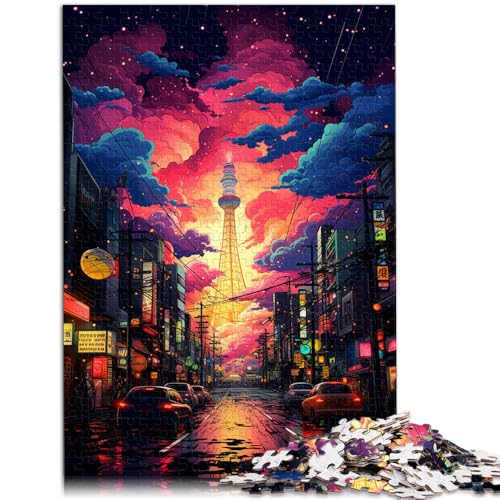 Puzzle für Erwachsene, 1000 Teile, Neon-Stadt Tokio, Denksport 50x75 cm, Weihnachts Geschenke für Teenager ab 14 Jahren Puzzle für Erwachsene, 1000 Teile, Neon-Stadt Tokio, Denksport 50x75 cm, Weihnachts Geschenke für Teenager ab 14 Jahren von SYUNFEI