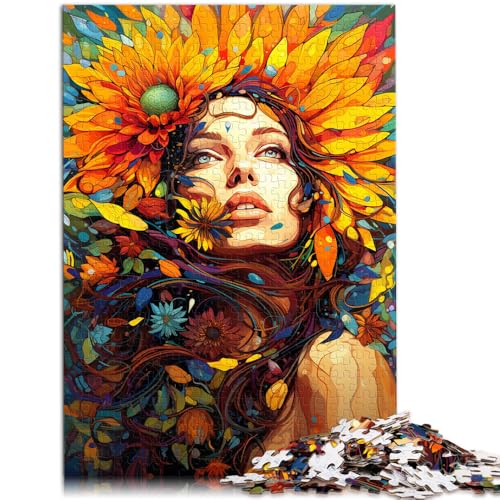 Puzzle für Erwachsene, 1000 Teile, farbiges Sonnenblumenmädchen, Denksport 19,7 x 29,5 Zoll, Weihnachts-Puzzle-Geschenke Puzzle für Erwachsene, 1000 Teile, farbiges Sonnenblumenmädchen, Denksport 19,7 x 29,5 Zoll, Weihnachts-Puzzle-Geschenke von SYUNFEI