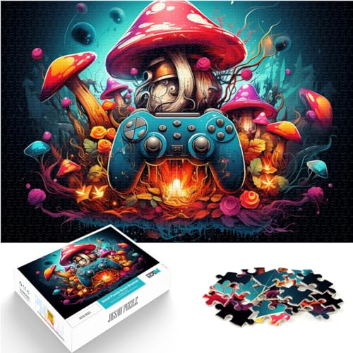 Puzzle für Fantasie, farbenfrohe Gamepad-Kunst, 1000 Teile Puzzle für Erwachsene und Kinder aus Holz, lustige Familienpuzzles für Denkspiele (50 x 75 cm) von SYUNFEI