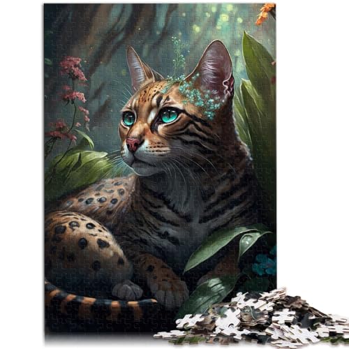 Puzzle für Erwachsene, 1000 Teile, Dschungel-Bengalkatze, als Puzzle-Geschenk, 19,7 x 29,5 Zoll, anspruchsvolles Puzzlespiel und Familienspiel Puzzle für Erwachsene, 1000 Teile, Dschungel-Bengalkatze, als Puzzle-Geschenk, 19,7 x 29,5 Zoll, anspruchsvolles Puzzlespiel und Familienspiel von SYUNFEI