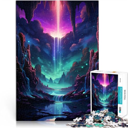 Puzzle für Erwachsene, 1000 Teile, Weltraum-Wasserfall-Puzzlespiel, 19,7 x 29,5 Zoll, anspruchsvolles Puzzlespiel und Familienspiel Puzzle für Erwachsene, 1000 Teile, Weltraum-Wasserfall-Puzzlespiel, 19,7 x 29,5 Zoll, anspruchsvolles Puzzlespiel und Familienspiel von SYUNFEI