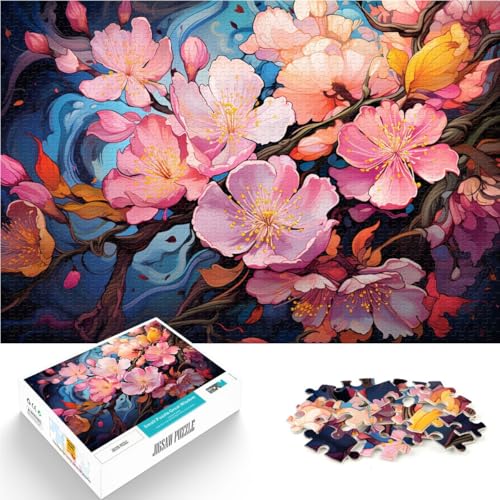 Puzzle für Pflaumenblüten, Puzzle 1000 Teile für Erwachsene,26x38cm, Papppuzzles für Erwachsene und Kinder ab 14 Jahren, als Geschenk für Erwachsene von SYUNFEI