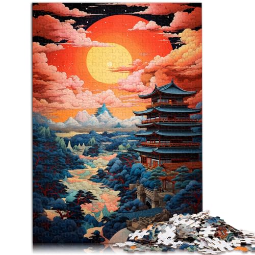 Puzzle für Puzzle Majestätische Landschaft Puzzle 1000 Teile für Erwachsene Holzpuzzle Lernspiel Dekomprimierendes geistiges Lernspielzeug （50x75cm） von SYUNFEI