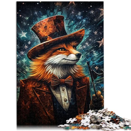 Puzzle für Tierfuchs, Puzzle für Erwachsene und Ren, 300 Teile, Holzpuzzle, Lernpuzzle, Familienspiel für und Geschenke für Freunde und Familie (26 x 38 cm) von SYUNFEI