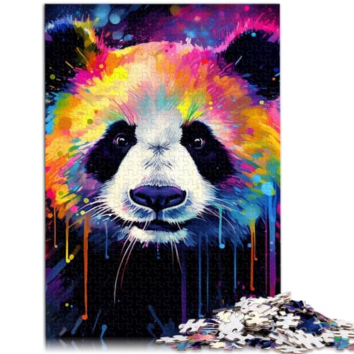 Puzzle für farbenfrohe Tierpanda-Puzzles für Erwachsene, 1000 Teile, Holzpuzzle, Lernspiele für Zuhause, DIY-Spielzeug (50 x 75 cm) von SYUNFEI