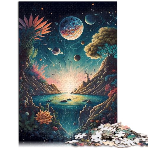 Puzzle für Erwachsene, 1000 Teile, verrückte Weltraumlandschaft, Lernpuzzle, 19,7 x 29,5 Zoll, ganze Familie Puzzle für Erwachsene, 1000 Teile, verrückte Weltraumlandschaft, Lernpuzzle, 19,7 x 29,5 Zoll, ganze Familie von SYUNFEI