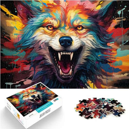 Puzzle mit der Tierwelt Alaskas, 1000 Teile für Erwachsene, schwieriges Puzzle, Holzpuzzle, Lernspiel, tolles Geschenk für (50 x 75 cm) von SYUNFEI