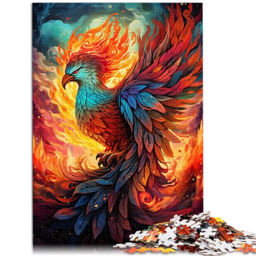 Puzzle zum Ausmalen, Phoenix-Puzzle, 1000-teiliges Puzzle für Erwachsene, Holzpuzzle, lustige Puzzlespiele, anspruchsvolle Puzzles für (50 x 75 cm) von SYUNFEI