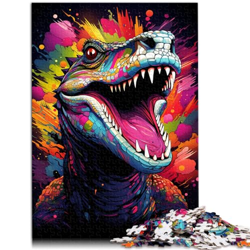 Puzzle zum Ausmalen „Krokodil“ für Erwachsene, 1000 Teile Puzzle, Holzpuzzle, Lernspiel ganze Familie und Dieses (50 x 75 cm) von SYUNFEI