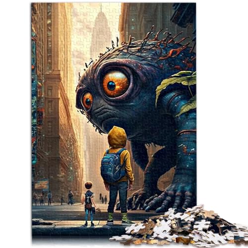 Puzzles, Geschenke, Spielzeug, riesiges Monsterpuzzle mit 500 Teilen für Erwachsene, schwieriges Holzpuzzle, ganze Familie (38 x 52 cm) von SYUNFEI