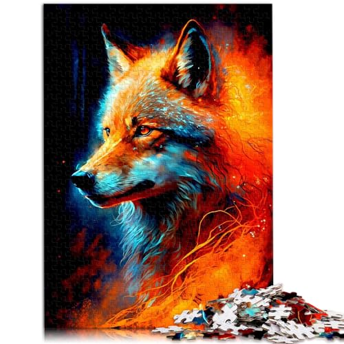 Puzzles Fuchs Puzzle 1000 Teile Holzpuzzle Puzzles für Spielzeug Puzzles Lernspiele Stressabbauende Puzzles （50x75cm） von SYUNFEI