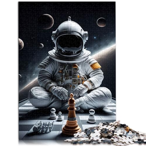 Puzzles Geschenke Spielzeuge Chess Universe 1000-Teile-Puzzles für Erwachsene Holzpuzzle Lernpuzzle mit vollständig ineinander greifenden und zufällig geformten Teilen (50x75cm) von SYUNFEI