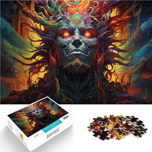 Puzzles Teufelspuzzles für Erwachsene, 1000 Teile, 50 x 75 cm, Holzbrettpuzzles für Erwachsene und Kinder ab 14 Jahren, Puzzle – anspruchsvolles Spiel von SYUNFEI