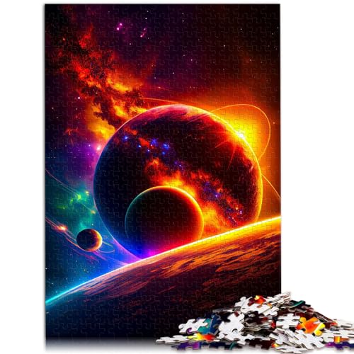 Puzzles als Geschenke Aethera 1000-teiliges Puzzle für Erwachsene Holzpuzzle Denkspiel Jedes Teil ist einzigartig - Herausforderndes Familienspaßspiel (50 x 75 cm) von SYUNFEI