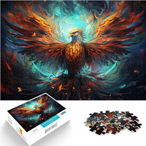 Puzzles als Geschenke Fantasie bunter Sternenhimmel Phönix 1000-teiliges Puzzle Holzpuzzle Lustige Puzzles Spielzeug Denkspiel （50x75cm） von SYUNFEI