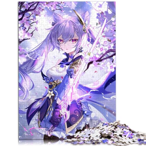 Puzzles für Genshin Impact Keqing, 1000-Teile-Puzzle für Erwachsene, Holzpuzzle, Puzzle-Geschenke, jedes Teil ist einzigartig – anspruchsvolles, unterhaltsames Familienspiel (50 x 75 cm) von SYUNFEI