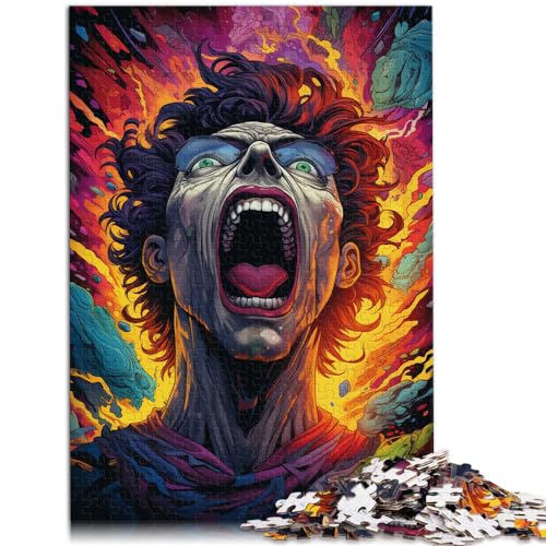 Puzzles für wütende Zombies, 300-teiliges Puzzle für Erwachsene, Holzpuzzles, Lernspiele, herausforderndes Spielzeug für die Heimdekoration (26 x 38 cm) von SYUNFEI