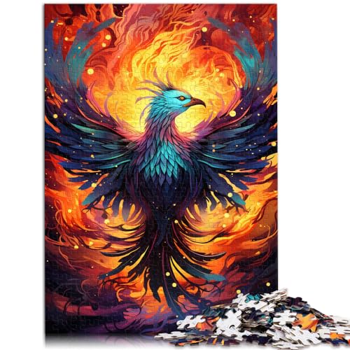 Puzzles zum Ausmalen, Phoenix-Puzzle für Erwachsene und Kinder, 300-teiliges Holzpuzzle, anspruchsvolles Familienspiel für Kinder (26 x 38 cm) von SYUNFEI