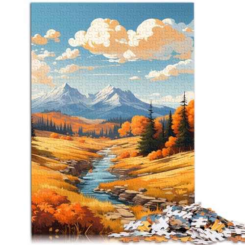 Puzzlespiel Waldbach Puzzle für Erwachsene 500 Teile Holzpuzzle Denksport-Puzzle ganze Familie (38x52cm) von SYUNFEI