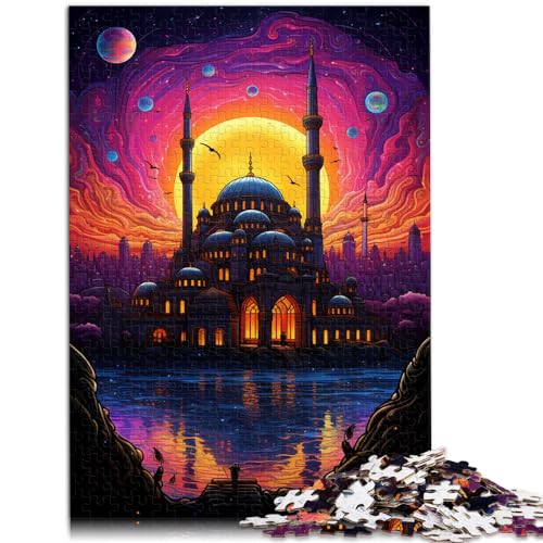 Puzzlespiele Türkei Hagia Sophia und Puzzle 500 Teile für Erwachsene Holzpuzzle Puzzles als Geschenke Interessante Puzzles zur Stressreduzierung (38 x 52 cm) von SYUNFEI