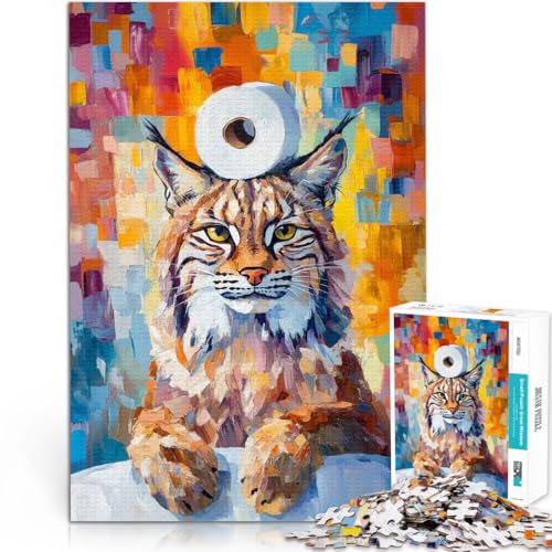 Rotluchs mit Toilettenpapier Teenager-Puzzles 1000 Teile Pädagogisches Spielzeug zum Stressabbau Tolle Geschenke und Spielzeuge 38x26cm Rotluchs mit Toilettenpapier Teenager-Puzzles 1000 Teile Pädagogisches Spielzeug zum Stressabbau Tolle Geschenke und Spielzeuge 38x26cm von SYUNFEI