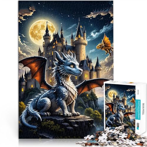 Schlossdrache Puzzle 1000 Teile für Teenager Gehirnintelligenz-Herausforderung süchtig machendes Spielzeug Geburtstagsgeschenk 38x26cm Schlossdrache Puzzle 1000 Teile für Teenager Gehirnintelligenz-Herausforderung süchtig machendes Spielzeug Geburtstagsgeschenk 38x26cm von SYUNFEI
