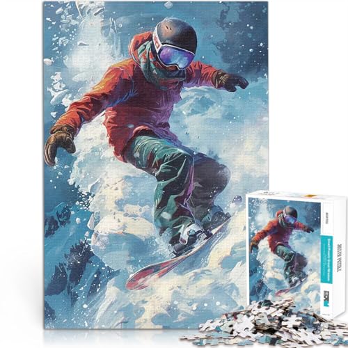 Snowboarder in Aktion 1000-Teile-Puzzle für Erwachsene Pädagogisches Spielzeug zum Stressabbau Heimdekoration Spielzeug 38x26cm Snowboarder in Aktion 1000-Teile-Puzzle für Erwachsene Pädagogisches Spielzeug zum Stressabbau Heimdekoration Spielzeug 38x26cm von SYUNFEI