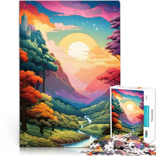 Sonnenuntergangsschlucht Puzzle 1000 Teile für Erwachsene Spielzeug für die ganze Familie einzigartiges Herausforderungsspiel 38x26cm Sonnenuntergangsschlucht Puzzle 1000 Teile für Erwachsene Spielzeug für die ganze Familie einzigartiges Herausforderungsspiel 38x26cm von SYUNFEI