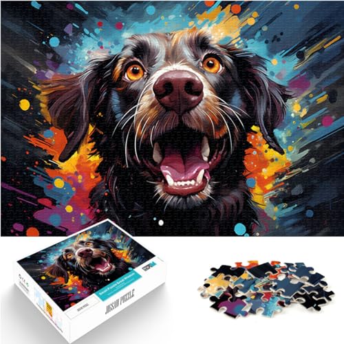 Spiel-Geschenk-Puzzle „Die farbenfrohe Psychedelie der Unterwasserstiele“ 1000-teiliges Puzzle-Geschenke Holz-Puzzle Schwierige, schwere Puzzles Stressabbau-Spielzeug (50 x 75 cm) von SYUNFEI