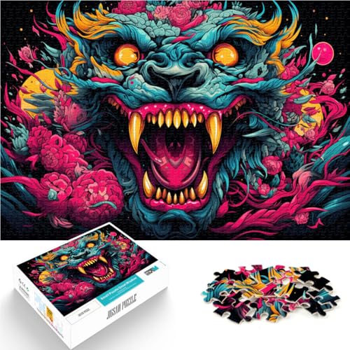 Teenager-Puzzle „Color Beast“, 1000-teiliges Puzzle für Erwachsene, 38x52 cm, Papppuzzle für Erwachsene und Kinder ab 14 Jahren, zum Stressabbau Teenager-Puzzle „Color Beast“, 1000-teiliges Puzzle für Erwachsene, 38x52 cm, Papppuzzle für Erwachsene und Kinder ab 14 Jahren, zum Stressabbau von SYUNFEI