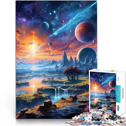 Weltraumlandschaft Puzzle für Teenager 1000 Teile Stressabbau – Staycation – Zeit totschlagen Heimdekoration Spielzeug 38x26cm Weltraumlandschaft Puzzle für Teenager 1000 Teile Stressabbau – Staycation – Zeit totschlagen Heimdekoration Spielzeug 38x26cm von SYUNFEI