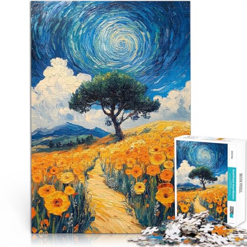 Wirbelsturmlandschaft Puzzle für Jugendliche 1000 Teile Spielzeug-Intellektuelles Spiel einzigartiges Herausforderungsspiel 38x26cm Wirbelsturmlandschaft Puzzle für Jugendliche 1000 Teile Spielzeug-Intellektuelles Spiel einzigartiges Herausforderungsspiel 38x26cm von SYUNFEI