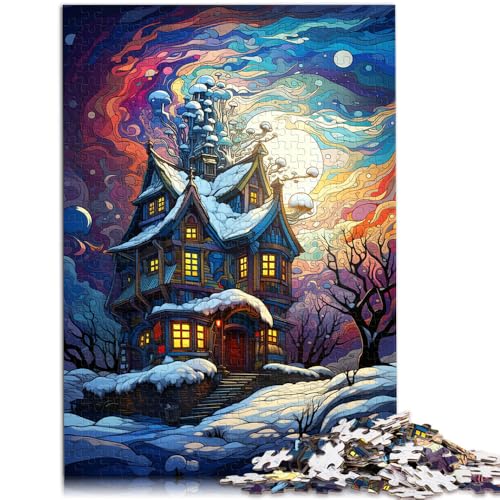 für Erwachsene Puzzle Iglu 1000 Teile Puzzles Erwachsene Puzzles Geschenke 14,96 Zoll x 20,47 Zoll Papppuzzles für Kinder ab 14 Jahren Familienunterhaltungsspielzeug von SYUNFEI