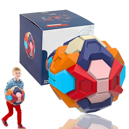 SYXLS Puzzle Ball Spardose, Regenbogenball Kinder Ball Kinder Lernspielzeug 3D Puzzle für Kinder ATM Bank Geduldspiele für Kinder Early Education Intelligence Demontage Spielzeug von SYXLS