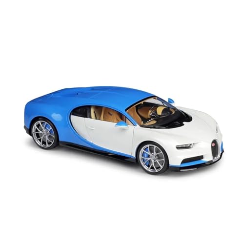 Auto Modell 1/18 Für Welly GTA Bugatti Chiron 2016 Super Car Metalldruckguss Modell CarToy Collection Dekoration Jungen Mädchen Geschen(Weiß) von SYYANFEI