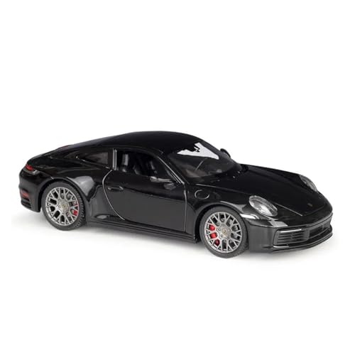 Auto Modell 1:24 Für Porsche 911 Carrera 4S Legierung Sportwagen Druckguss Spielzeug Metall Auto Modell Simulation Sammlung Jungen Mädchen Geschen(Schwarz) von SYYANFEI