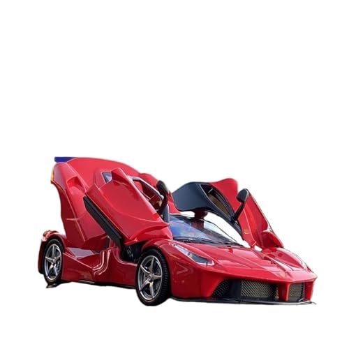 Auto Modell 1:32 Für Ferrari Laferrari Legierung Sportmodell Druckguss Metallauto Spielzeugfahrzeuge Sound Und Zurückziehbare Sammlerdekoration Kleinkinder Kinder Jungen Mädchen Geschenk(Rot) von SYYANFEI